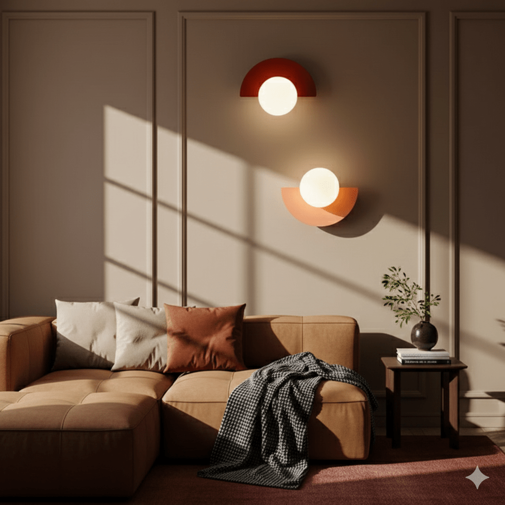 Glass Globe LED Wall Sconce With Iron Base For Modern Minimalist Rooms