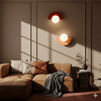 Glass Globe LED Wall Sconce With Iron Base For Modern Minimalist Rooms
