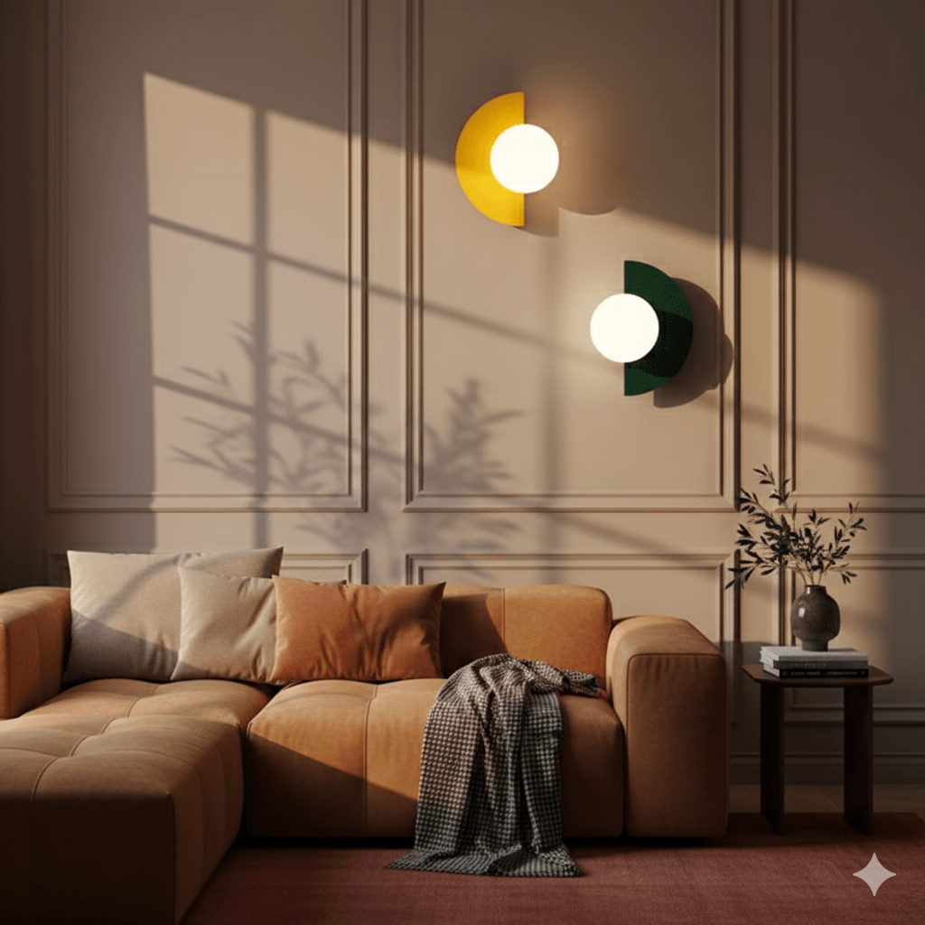Glass Globe LED Wall Sconce With Iron Base For Modern Minimalist Rooms
