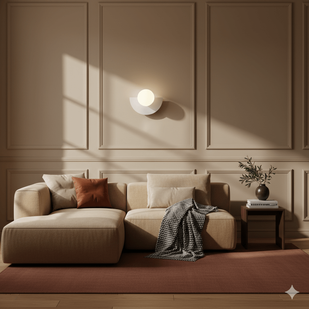 Glass Globe LED Wall Sconce With Iron Base For Modern Minimalist Rooms