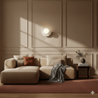Glass Globe LED Wall Sconce With Iron Base For Modern Minimalist Rooms