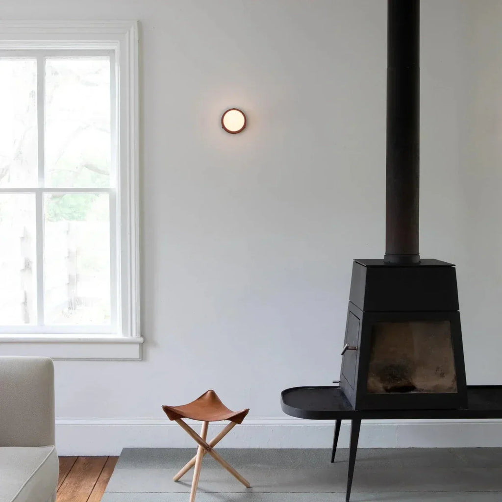 Nordic Glass Globe LED Wall Sconce With Sleek Metal Base