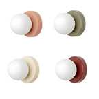 Nordic Glass Globe LED Wall Sconce With Sleek Metal Base