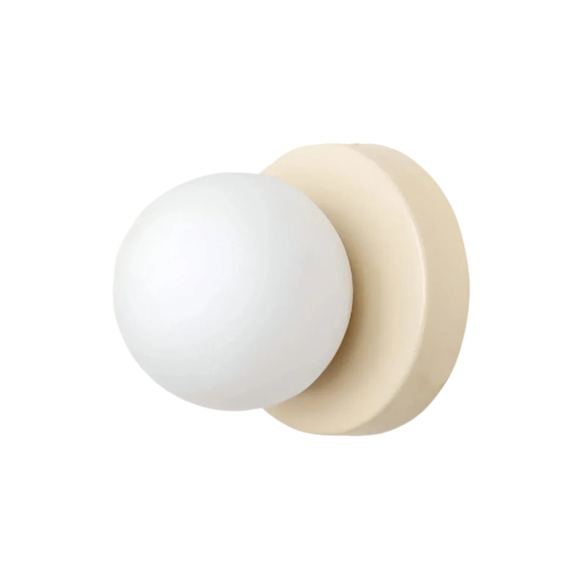 Nordic Glass Globe LED Wall Sconce With Sleek Metal Base
