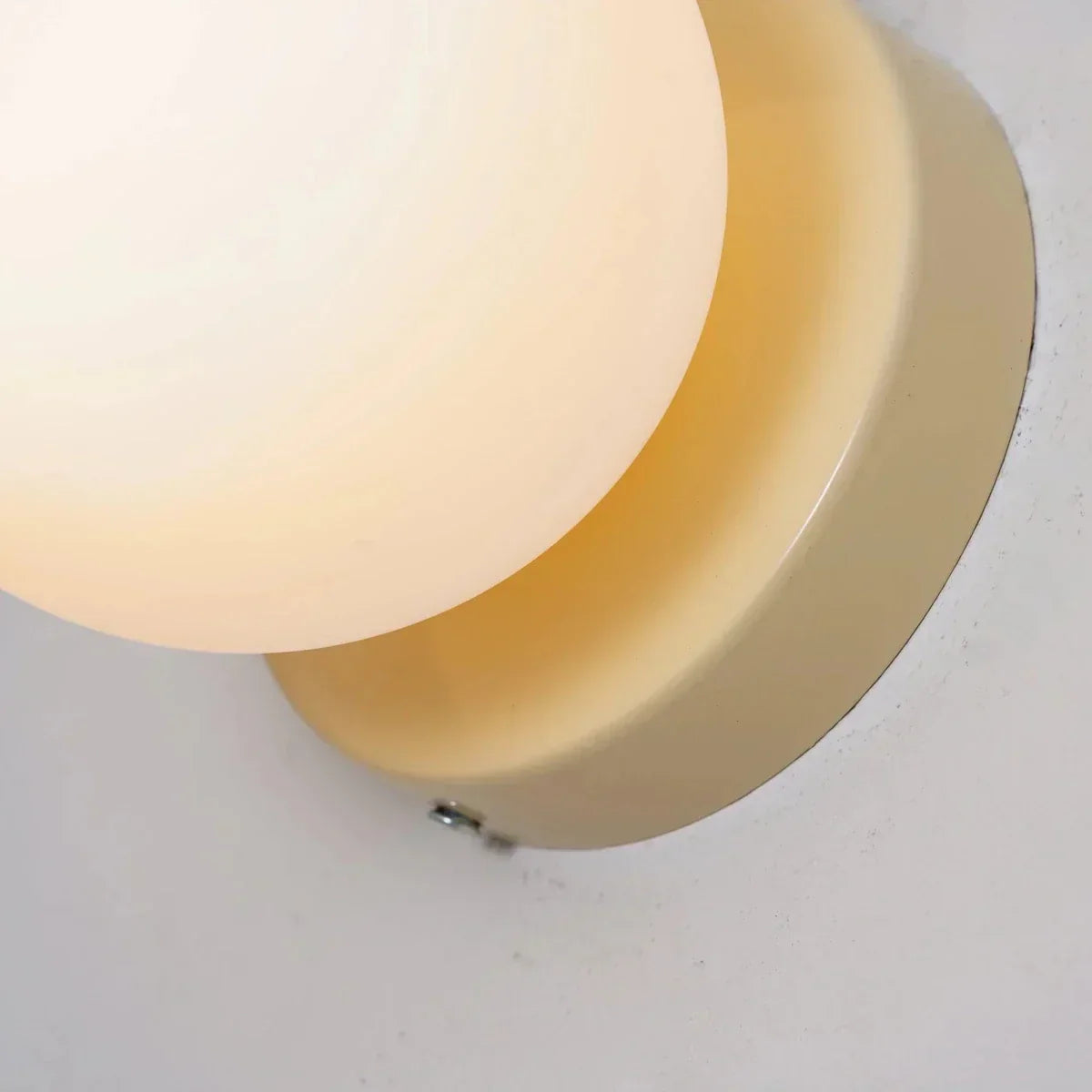 Nordic Glass Globe LED Wall Sconce With Sleek Metal Base