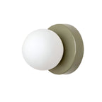 Nordic Glass Globe LED Wall Sconce With Sleek Metal Base