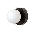 Nordic Glass Globe LED Wall Sconce With Sleek Metal Base