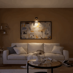 Wood Grain LED Wall Sconce With Built-In Battery For Cozy Ambient Light