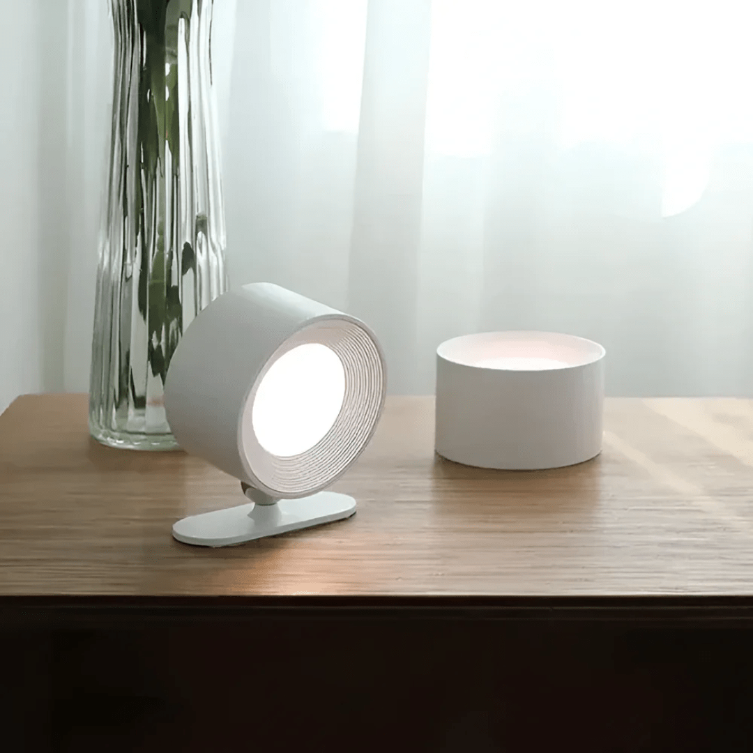 Wood Grain LED Wall Sconce With Built-In Battery For Cozy Ambient Light