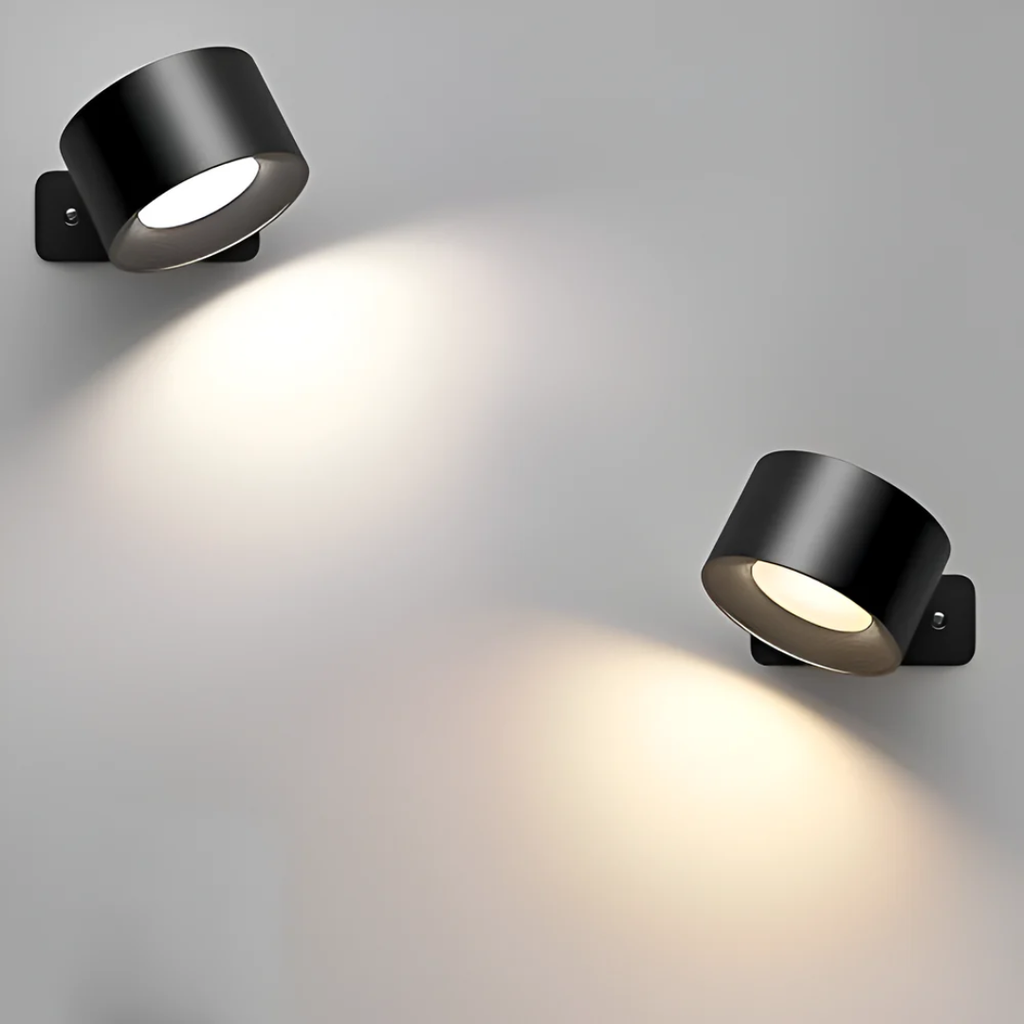 Wood Grain LED Wall Sconce With Built-In Battery For Cozy Ambient Light