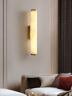 Alabaster Tube LED Wall Sconce With Hardwired Modern Design