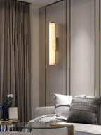 Alabaster Tube LED Wall Sconce With Hardwired Modern Design