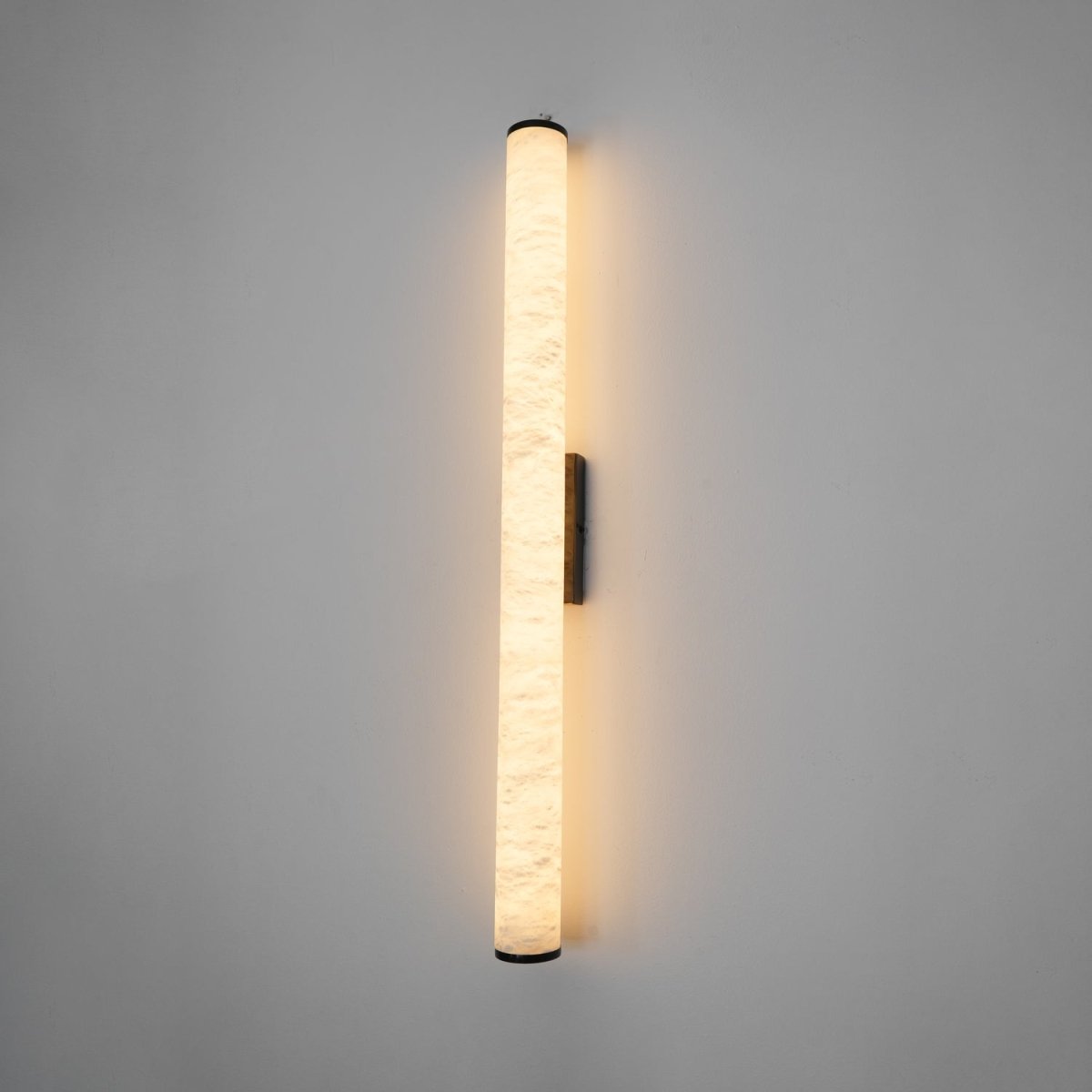 Alabaster Tube LED Wall Sconce With Hardwired Modern Design