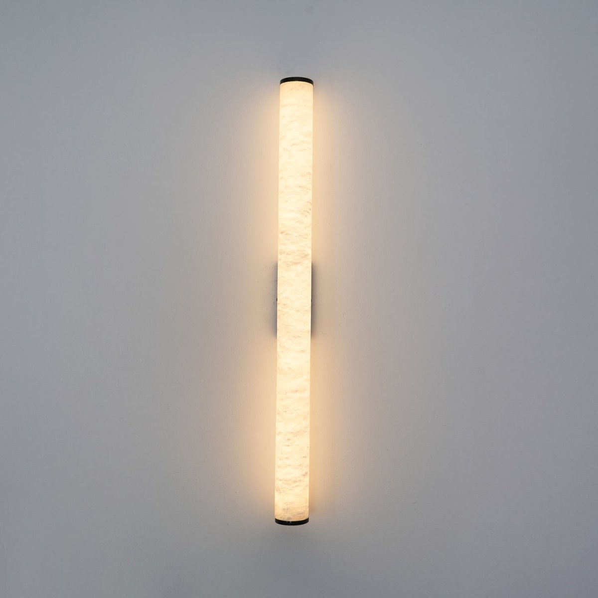 Alabaster Tube LED Wall Sconce With Hardwired Modern Design