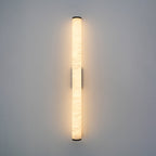 Alabaster Tube LED Wall Sconce With Hardwired Modern Design
