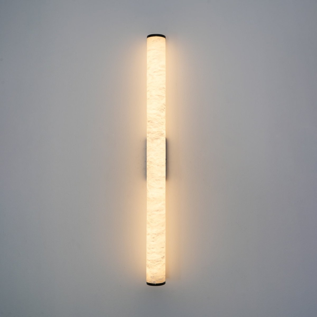 Alabaster Tube LED Wall Sconce With Hardwired Modern Design