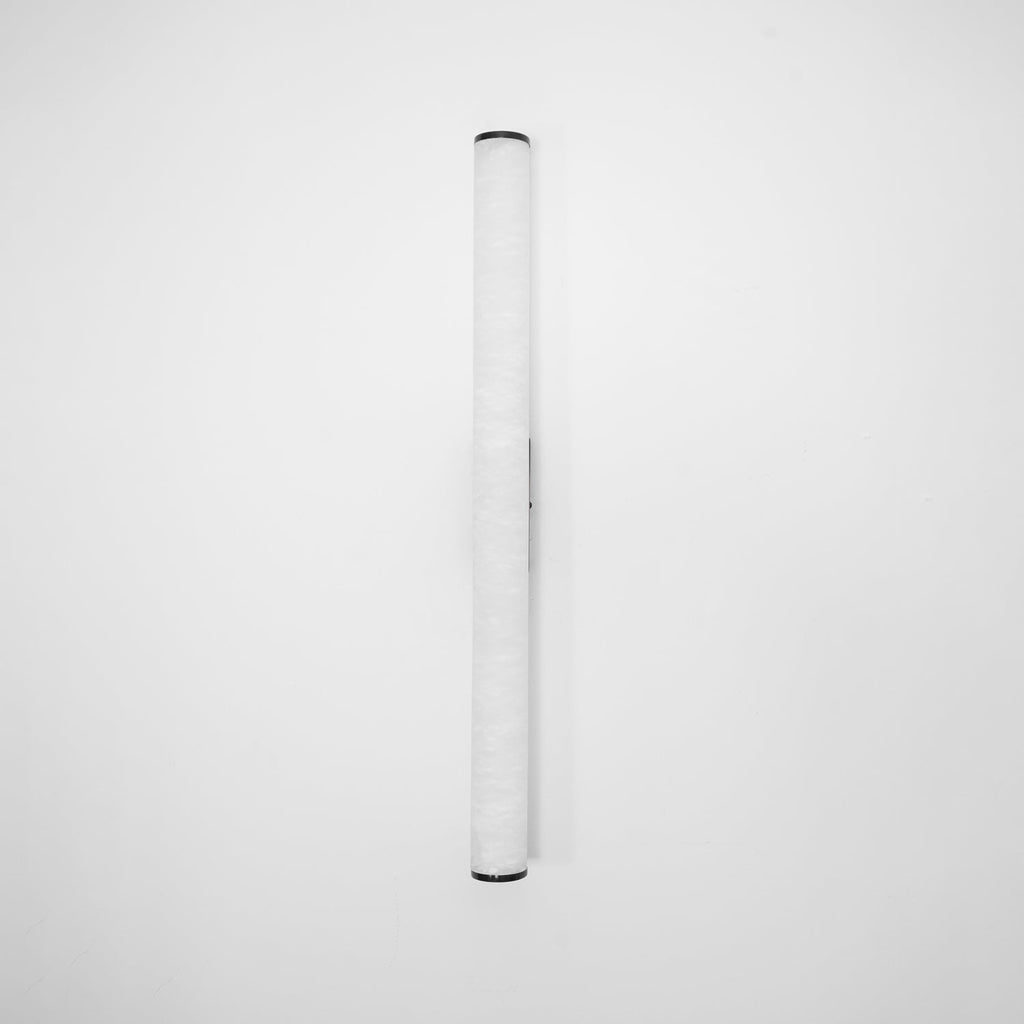 Alabaster Tube LED Wall Sconce With Hardwired Modern Design