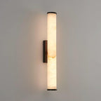Alabaster Tube LED Wall Sconce With Hardwired Modern Design