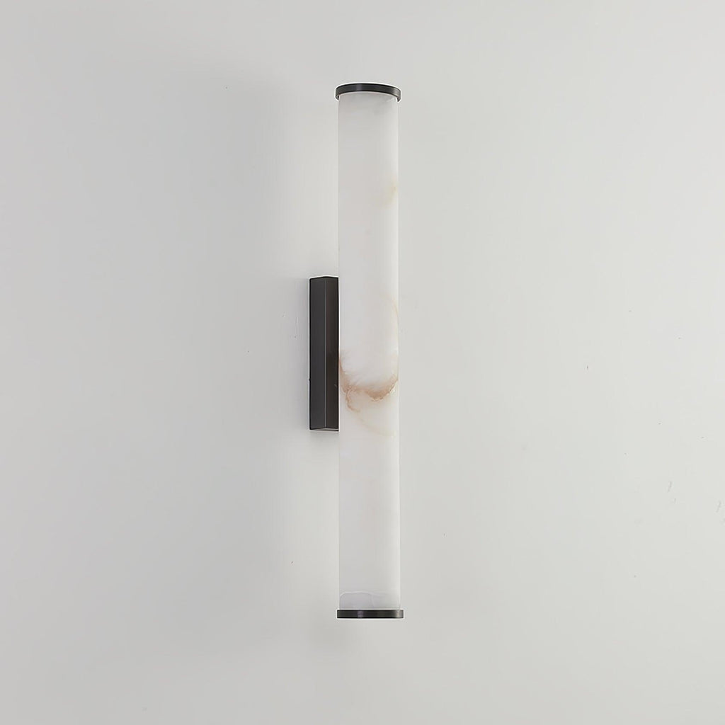 Alabaster Tube LED Wall Sconce With Hardwired Modern Design