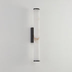 Alabaster Tube LED Wall Sconce With Hardwired Modern Design
