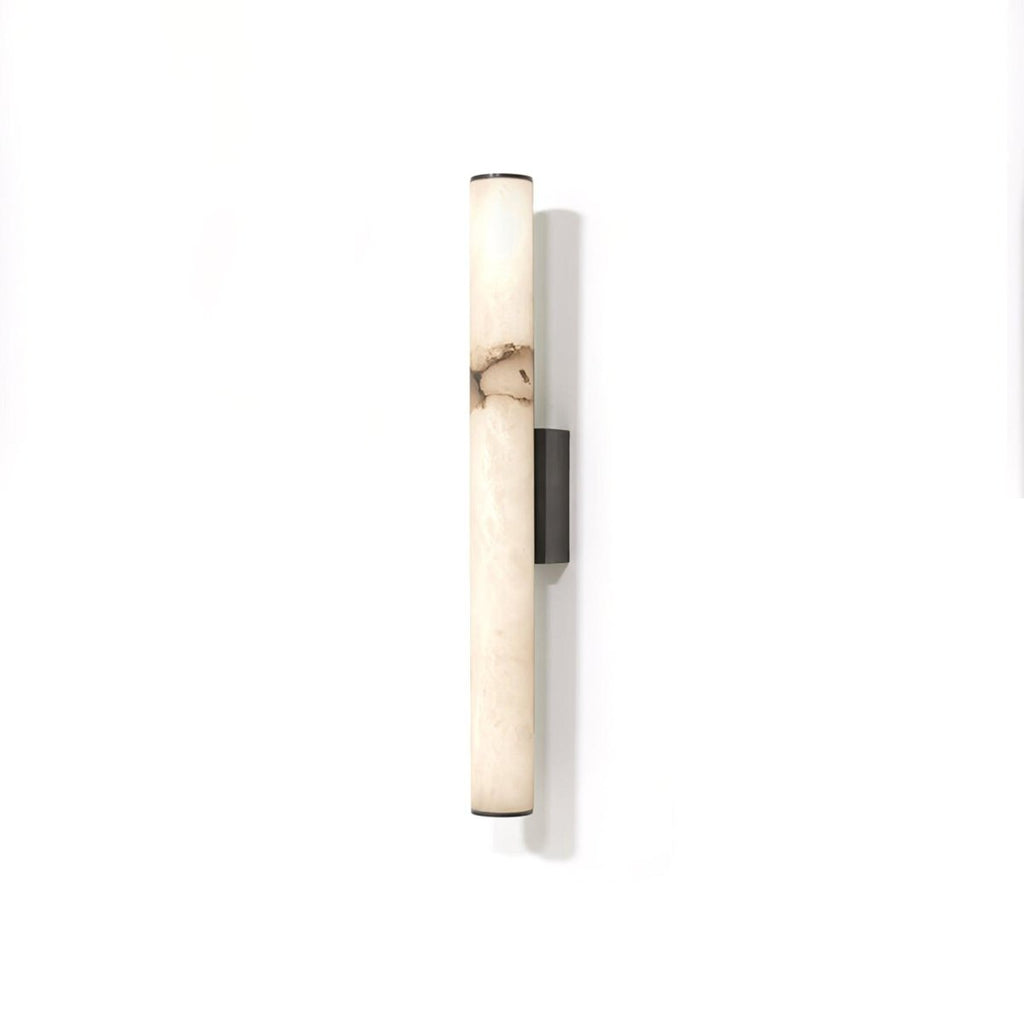Alabaster Tube LED Wall Sconce With Hardwired Modern Design