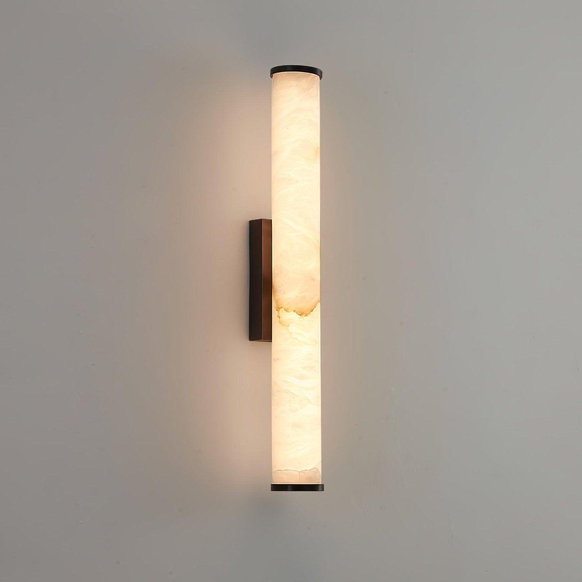 Alabaster Tube LED Wall Sconce With Hardwired Modern Design