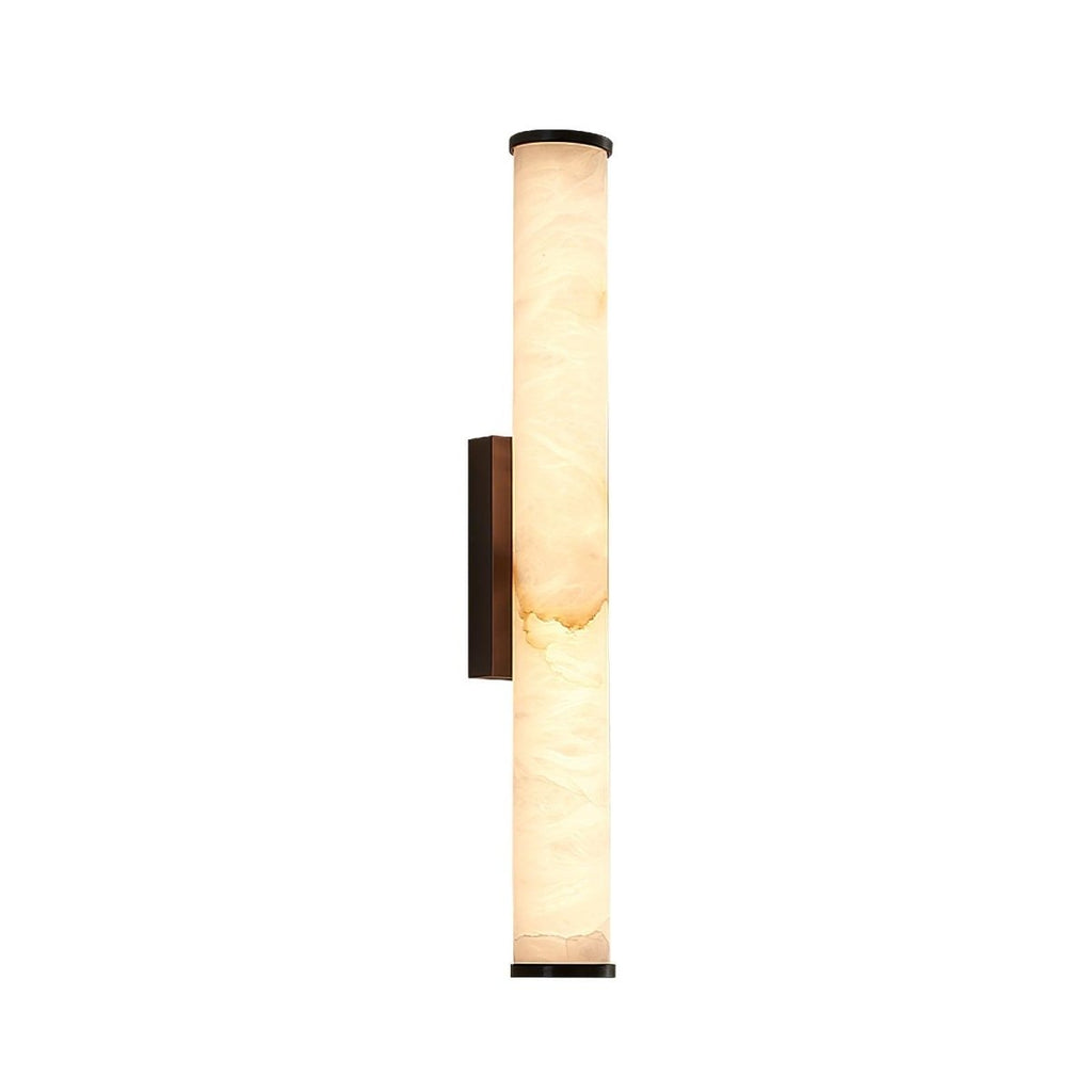 Alabaster Tube LED Wall Sconce With Hardwired Modern Design