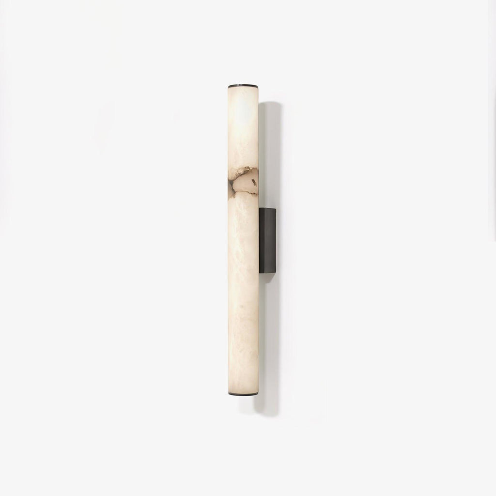 Alabaster Tube LED Wall Sconce With Hardwired Modern Design