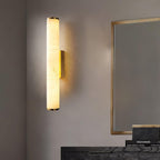 Alabaster Tube LED Wall Sconce With Hardwired Modern Design