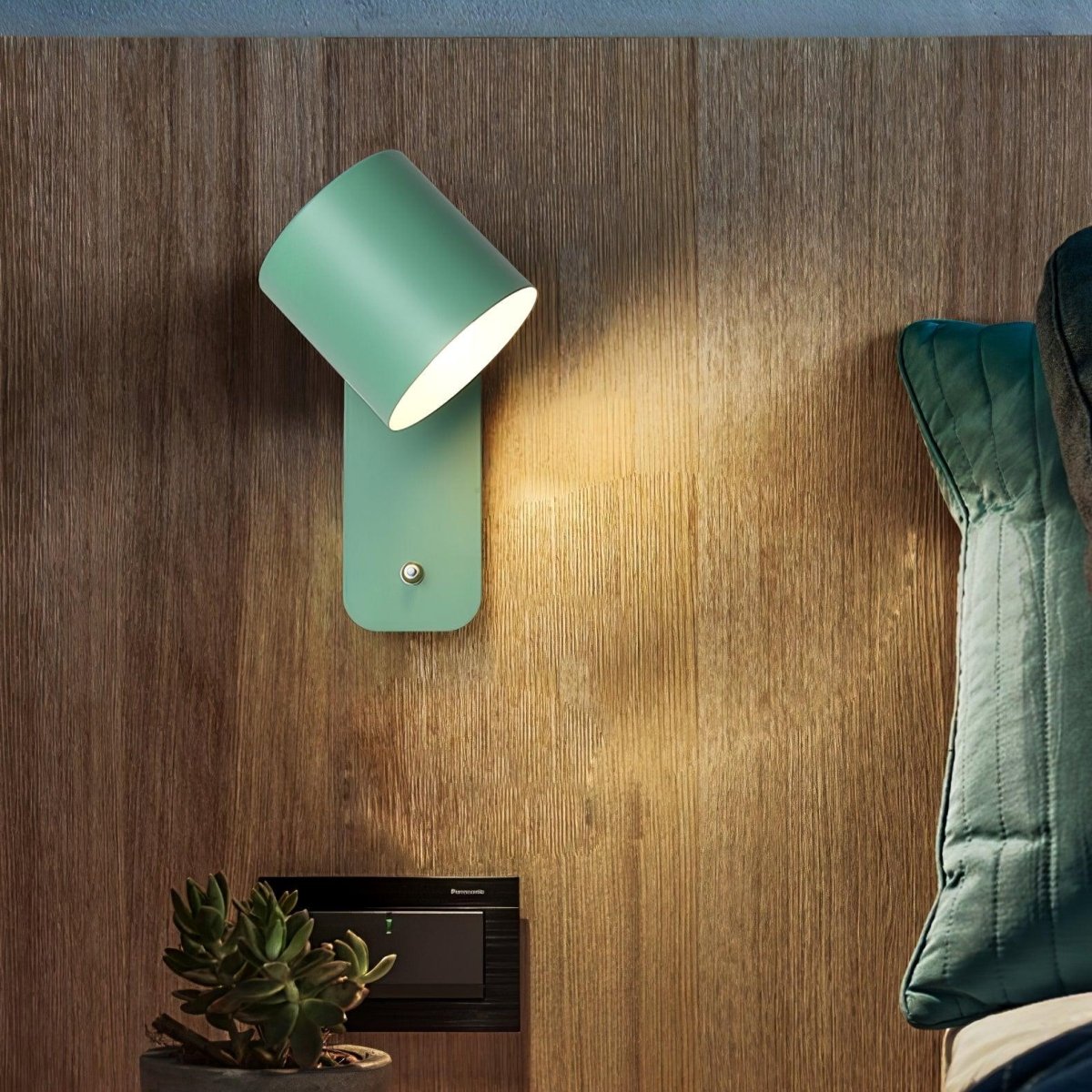 Rotating Head Cylindrical Wall Sconce In Iron For E27 Bulbs