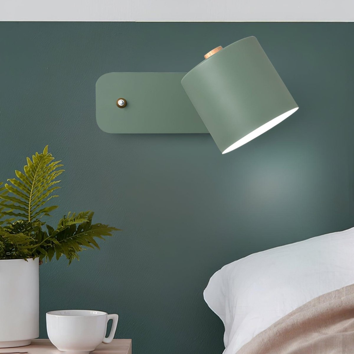 Rotating Head Cylindrical Wall Sconce In Iron For E27 Bulbs