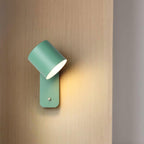 Rotating Head Cylindrical Wall Sconce In Iron For E27 Bulbs