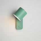 Rotating Head Cylindrical Wall Sconce In Iron For E27 Bulbs