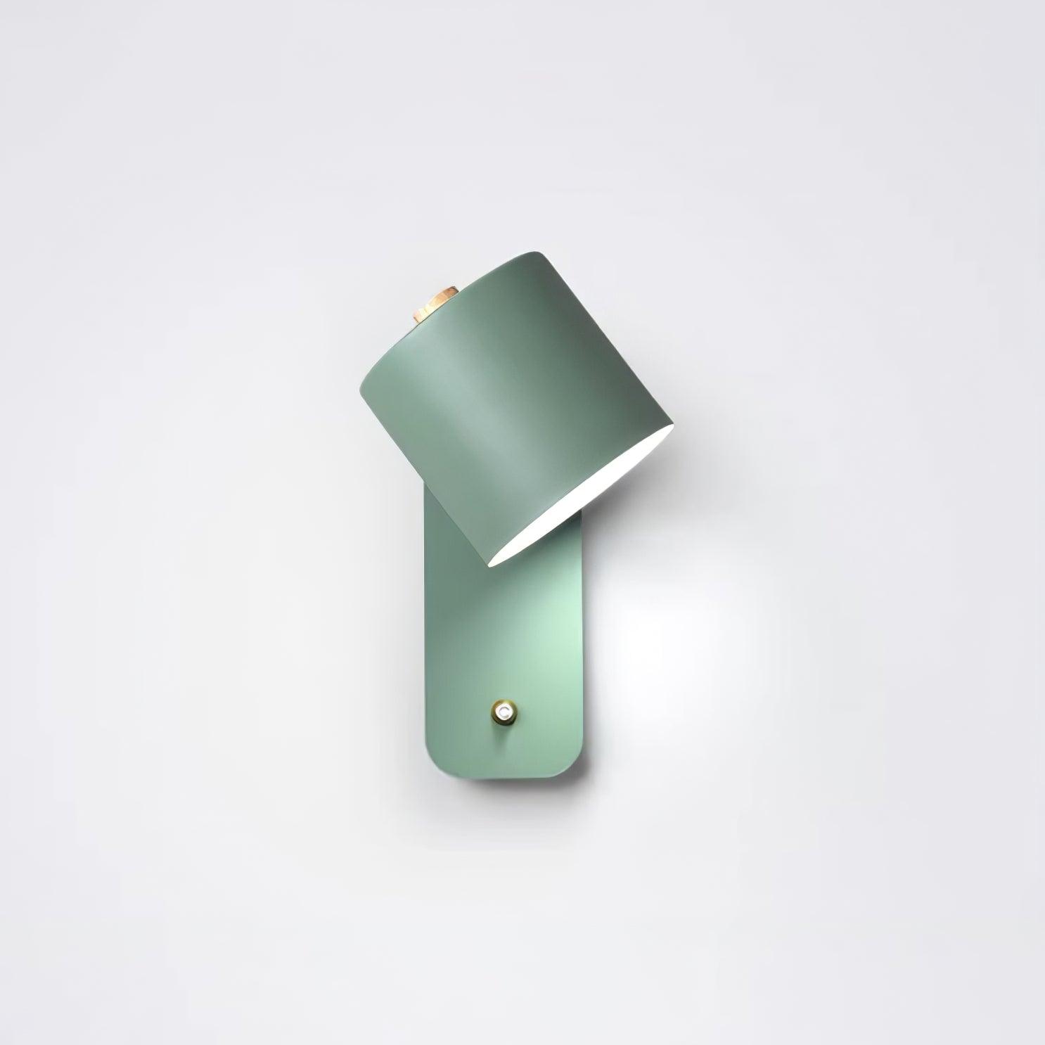 Rotating Head Cylindrical Wall Sconce In Iron For E27 Bulbs