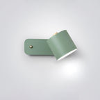 Rotating Head Cylindrical Wall Sconce In Iron For E27 Bulbs