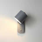Rotating Head Cylindrical Wall Sconce In Iron For E27 Bulbs