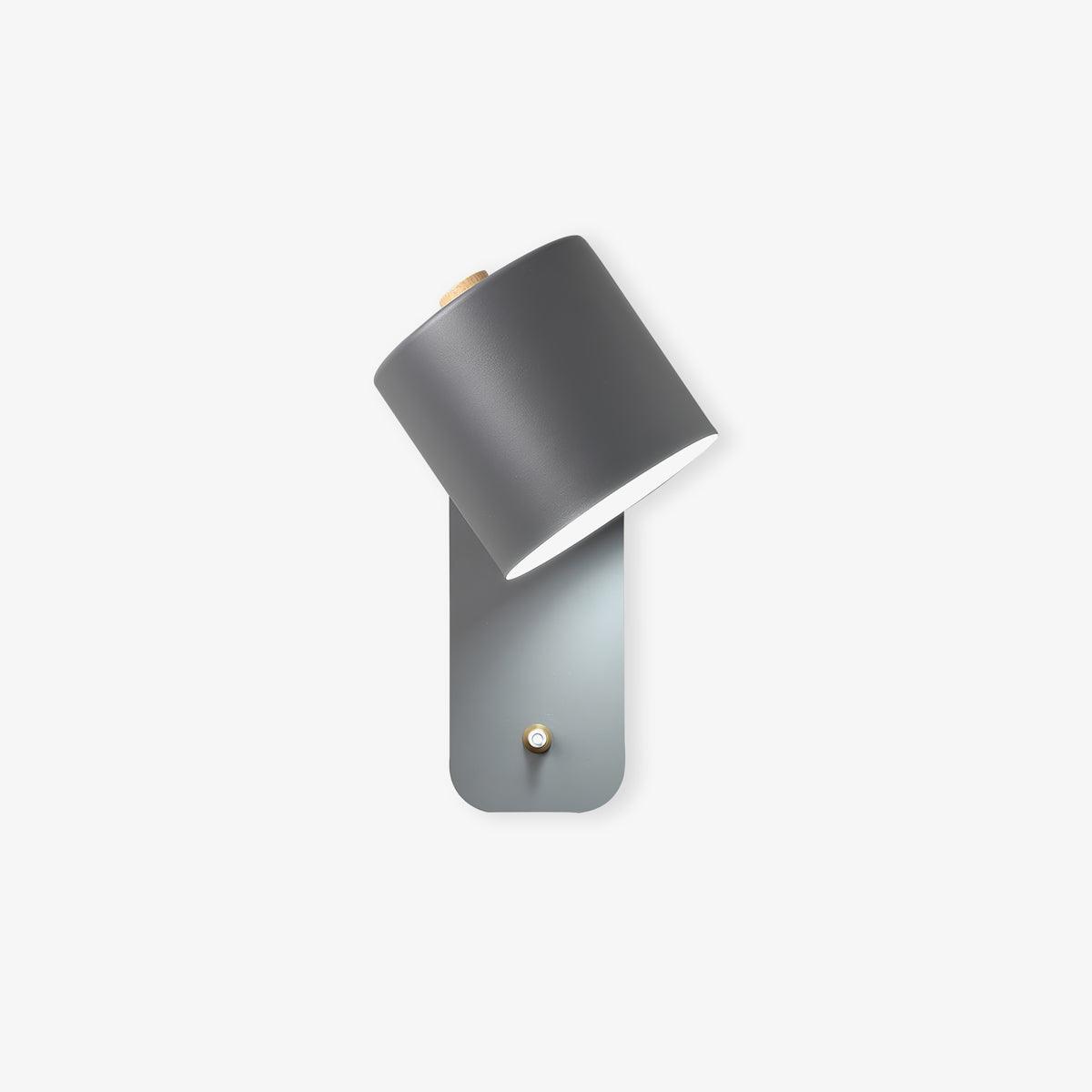 Rotating Head Cylindrical Wall Sconce In Iron For E27 Bulbs