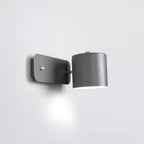 Rotating Head Cylindrical Wall Sconce In Iron For E27 Bulbs