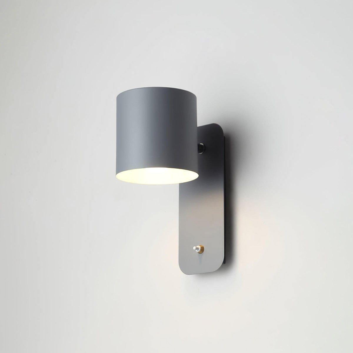 Rotating Head Cylindrical Wall Sconce In Iron For E27 Bulbs