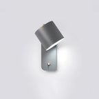 Rotating Head Cylindrical Wall Sconce In Iron For E27 Bulbs