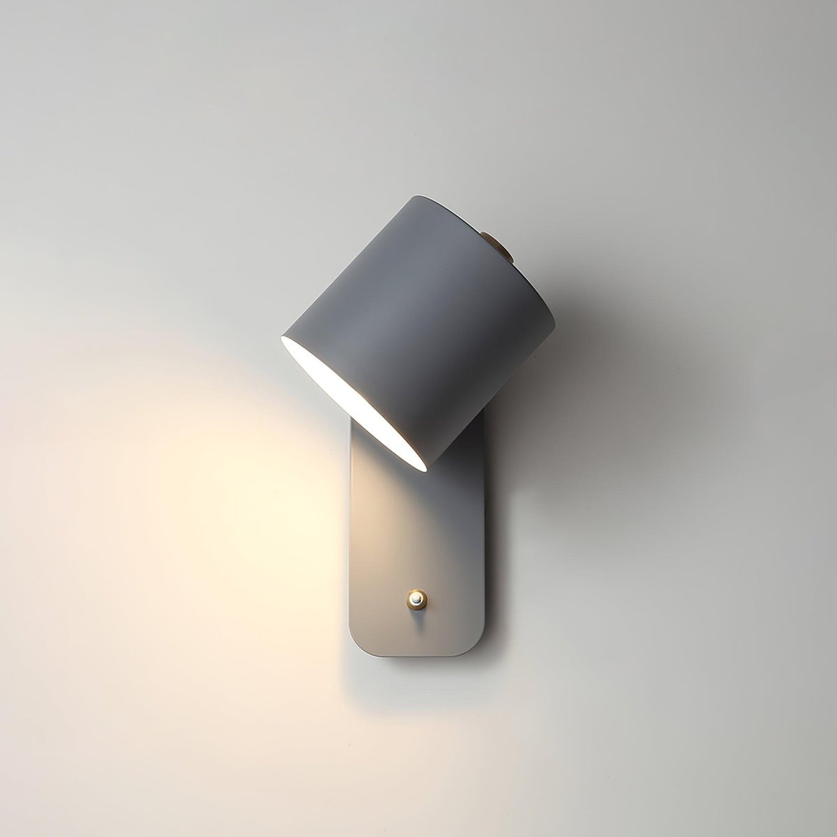 Rotating Head Cylindrical Wall Sconce In Iron For E27 Bulbs