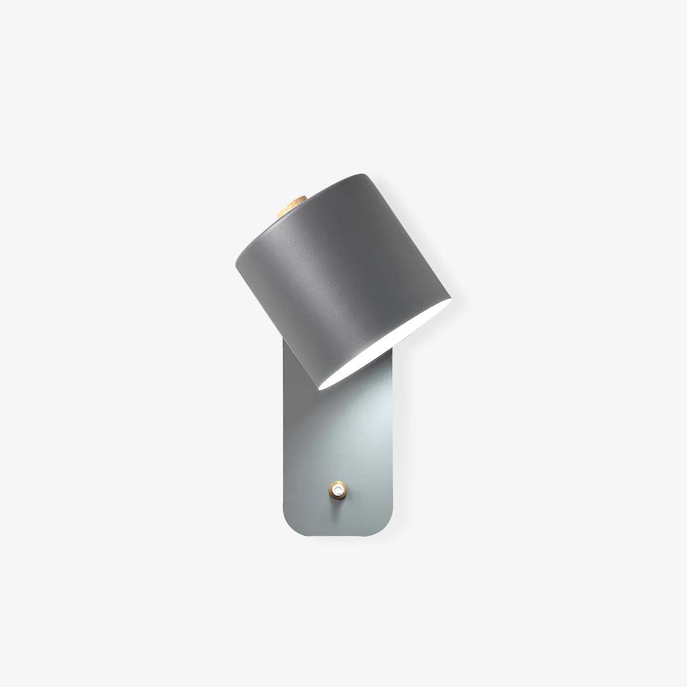 Rotating Head Cylindrical Wall Sconce In Iron For E27 Bulbs