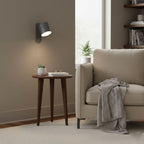 Rotating Head Cylindrical Wall Sconce In Iron For E27 Bulbs