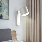 Rotating Head Cylindrical Wall Sconce In Iron For E27 Bulbs
