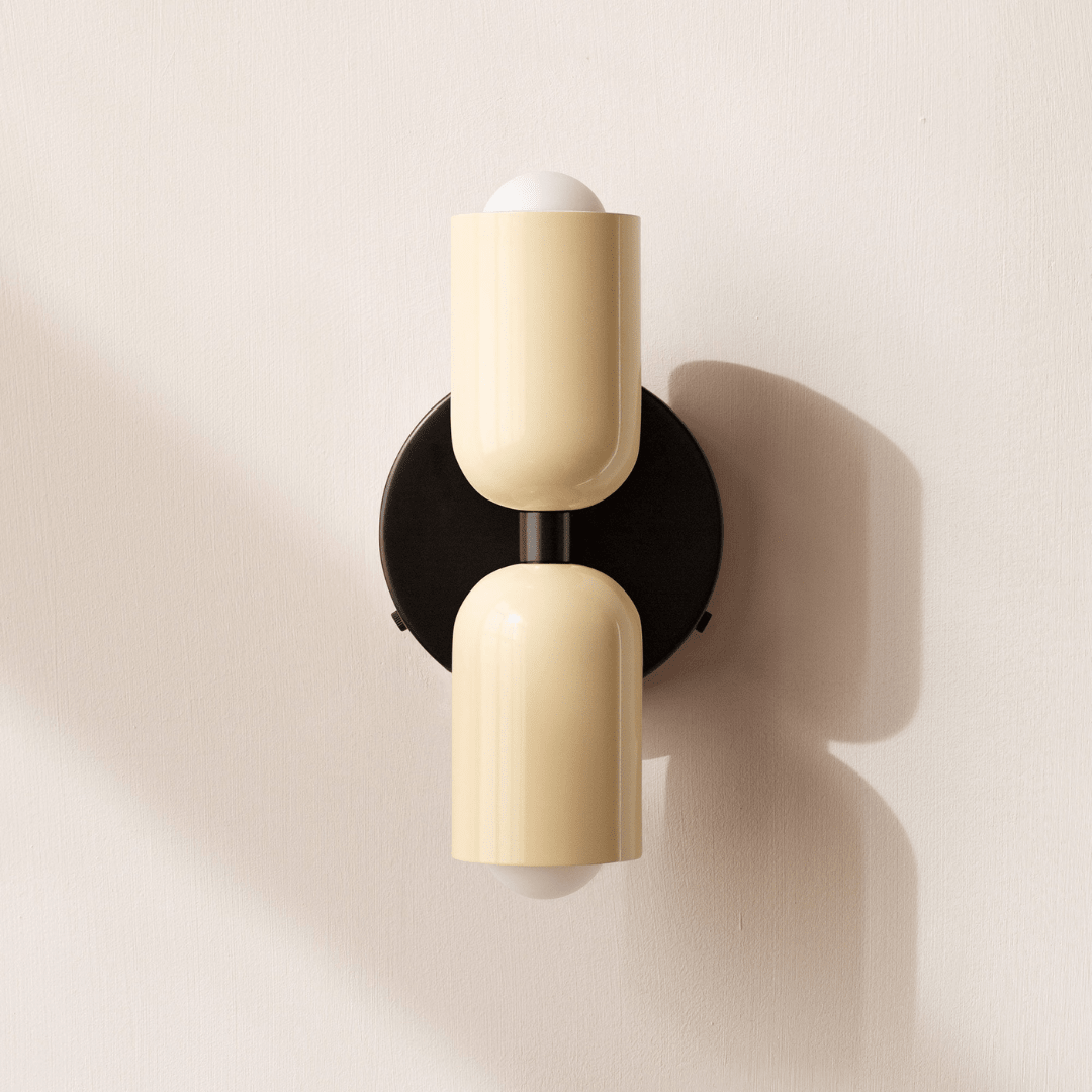 Two-Light LED Cylinder Wall Sconce In Modern Minimalist Iron