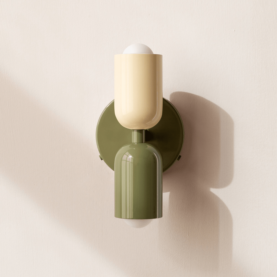 Two-Light LED Cylinder Wall Sconce In Modern Minimalist Iron