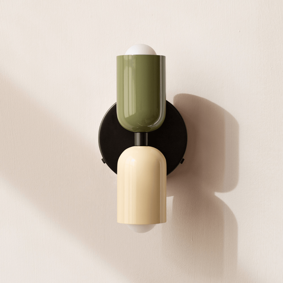 Two-Light LED Cylinder Wall Sconce In Modern Minimalist Iron