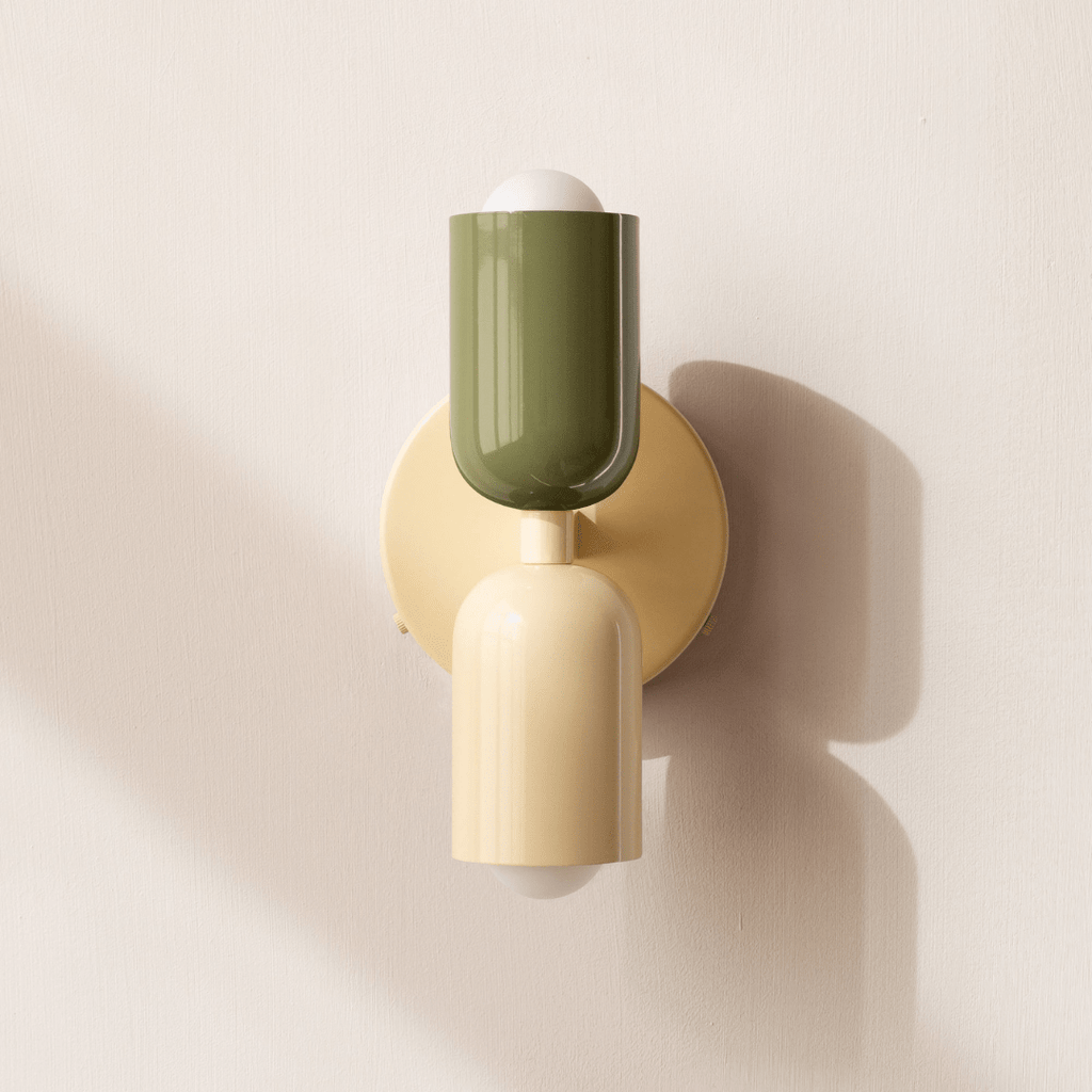 Two-Light LED Cylinder Wall Sconce In Modern Minimalist Iron