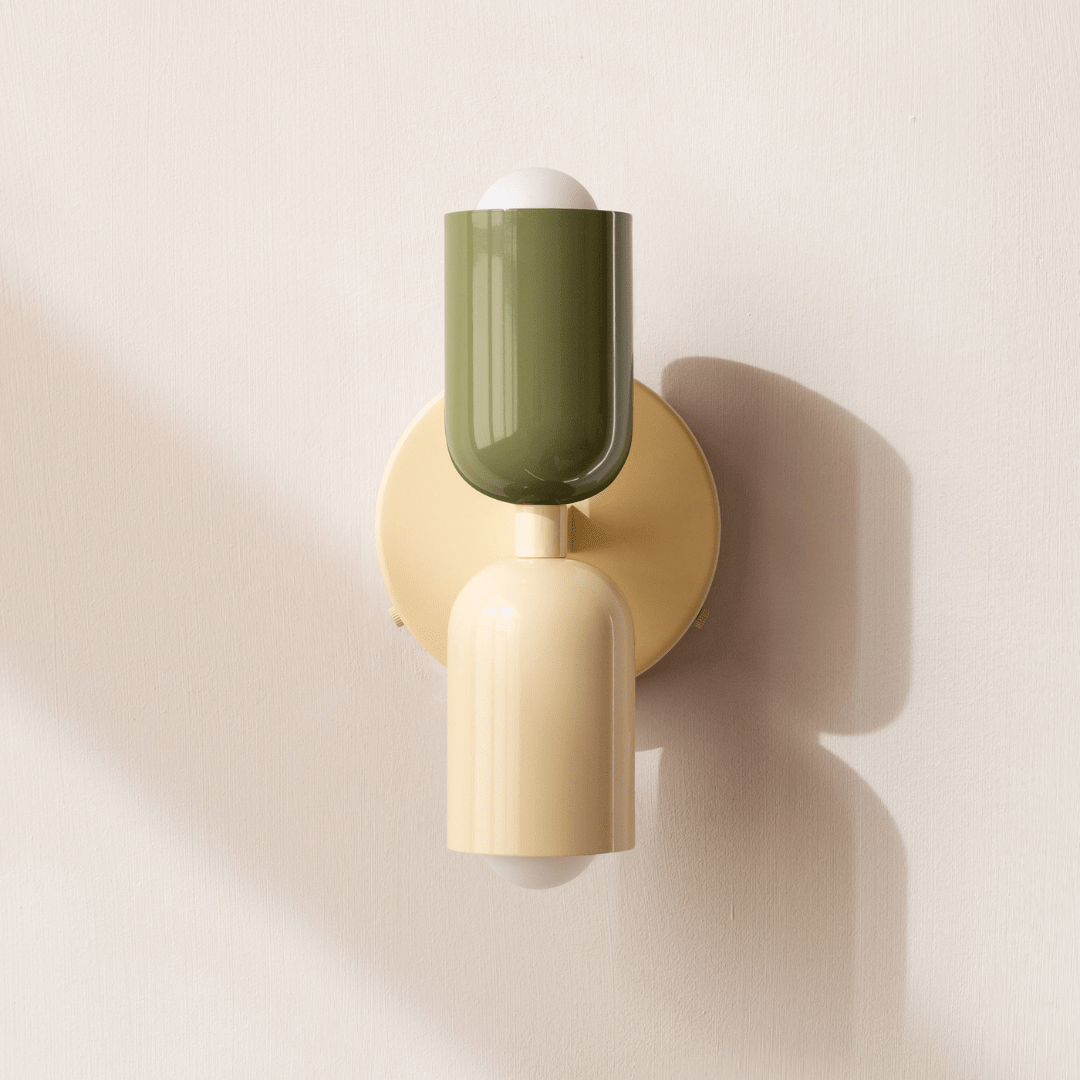 Two-Light LED Cylinder Wall Sconce In Modern Minimalist Iron