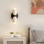 Two-Light LED Cylinder Wall Sconce In Modern Minimalist Iron